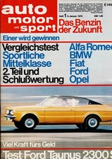 auto motor sport Heft 1 Januar