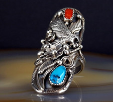 Ring Silber Indianer Türkis