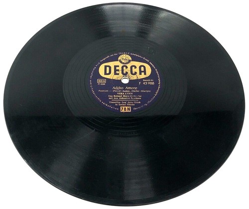 Schellackplatte decca f - 10",