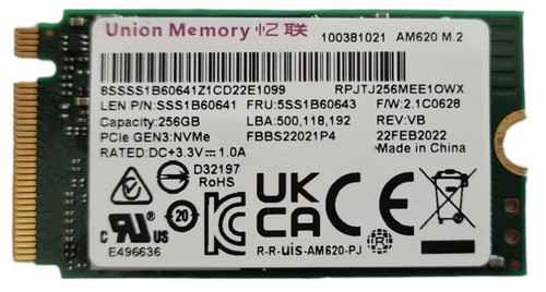 256gb ssd nvme union - ssd, memory