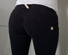 Freddy wr up S 36 Schwarz Push-up Low Waist Leggings Top Zust