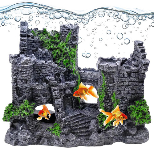 Aquarium deko groß castle - deko,