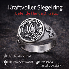 Herren Siegelring Adlerkopf