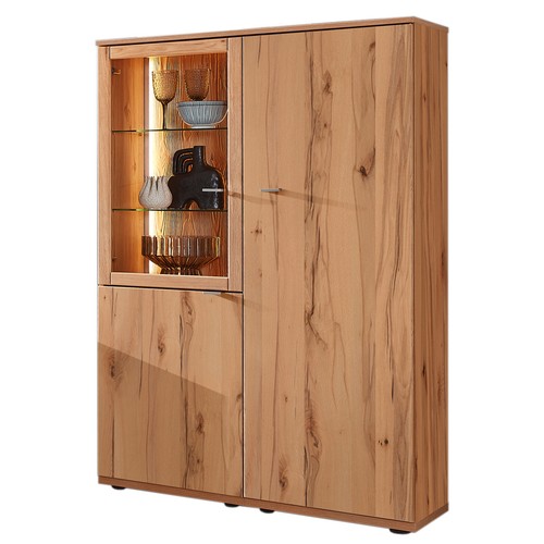 Highboardvitrine balkenbuche - highboardvitrine,