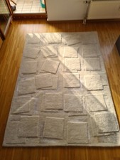 Orfelia Teppich - hell, aus super-weicher Wolle (240 × 170)