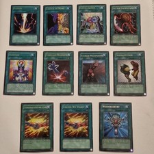 Yugioh Old School Ultra Rare Zauber Karten, Raigeki, Wiedergeburt, Schnappstahl