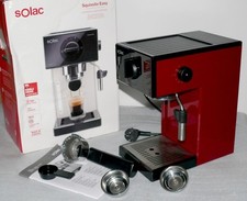 Solac CE4506 Espresso Cappuccino Maschine Pad Kaffee automat 1050W 1,5L Weinrot