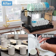 NEW 2 TIER CHROME PLATE DISH