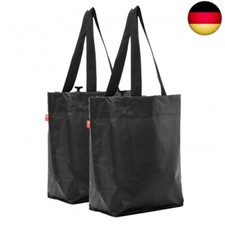 Fahrradtaschen schwarz Set | Fahrrad Shopper | Schwarze Fahrradeinkaufstasche |