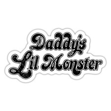 Harley Quinn Daddy's Lil Monster Aufkleber Sticker, max. 10 x 10 cm, 10 x 10 cm