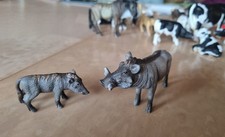 Schleich Wildlife Warzenschwein Sau+Ferkel, Made In Germany! Wildtiere, Wie Neu