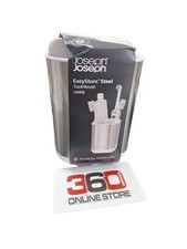 Zahnputzbecher Zahnbürstenhalter EASYSTORE 70530, silber, Joseph Joseph