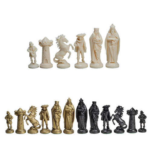 Schachfiguren aus kunststoff - aus,