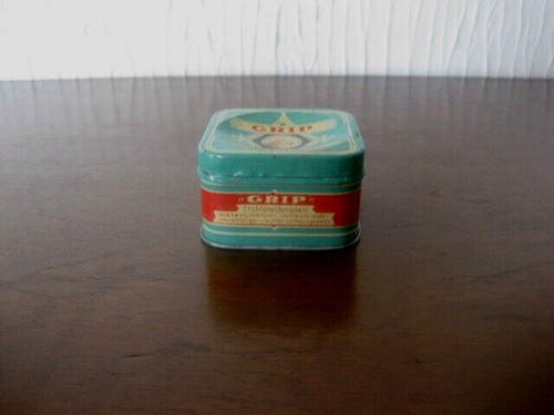 Alte blech dose grip - blech,