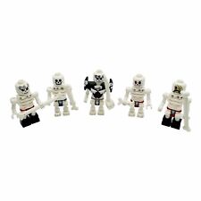 5 Stück Lego Minifigur Ninjago Skelett Krieger Armee Truppe Set Mit Waffen MOC