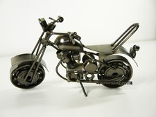 Vintage Metall Motorrad Modell Handmade Motorcycle Sculpture Motorbike Modell