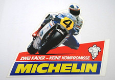 Werbe-Aufkleber Michelin BIB Freddie Spencer 24 cm Moto GP Motorsport