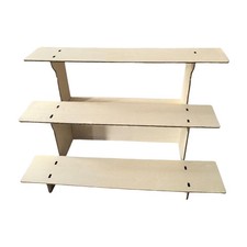 Hölzerne Verkaufsregale für