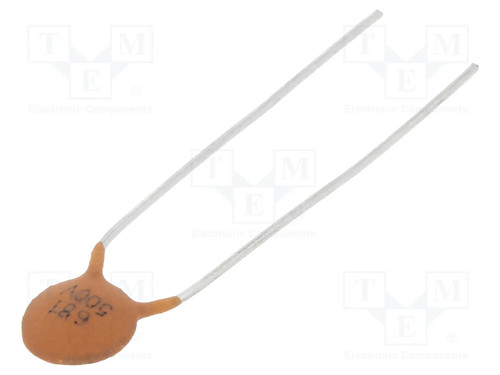 Kondensator keramik 500v - 5x, kondensator: