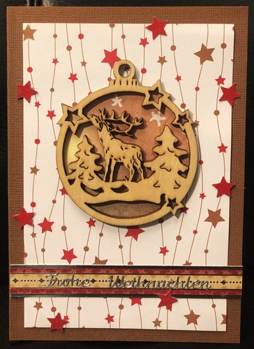 Handgefertigte weihnachtskarte - handgefertigte,