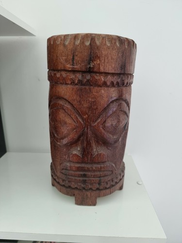 Holzskulptur tiki tahiti - holzskulptur,