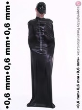 Latex Schlafsack mit Reißverschluss - "TRÄUMEN in LATEX" - 0,6 mm in SCHWARZ