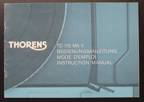Original thorens 115 mkii - thorens, td