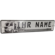 LKW Truck Namensschild mit