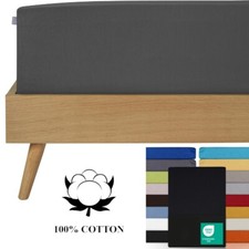 Jersey Spannbettlaken Boxspringbett Spannbetttuch 100% Baumwolle Laken 160GMS