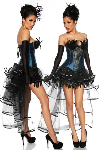 Petticoat damen schwarz gothic - damen,