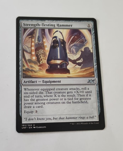 Mtg strength testing hammer - strength-testing,