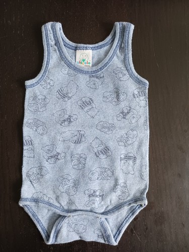 Babybody/Strampler,Kurz,Blau