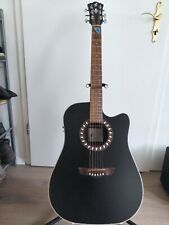 Westerngitarre Harley Benton HB Custom Line CLD-10SCE BKS - 1a Zustand