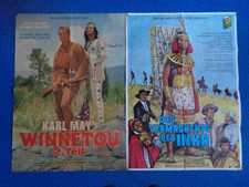 Karl May Winnetou Filmplakate Lex Barker Pierre Brice Autogramm