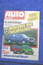 Auto Zeitung 8/82 Audi Coupe GT 5E Porsche 944 VW Gof GTD Datsun Cherry VW Polo
