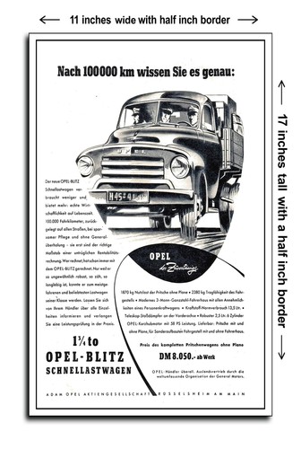 1952 opel blitz fast truck - 1952,