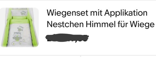 Wiegenset mit himmel - mit,