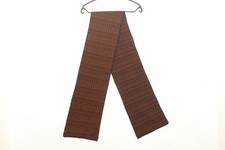 119---Röckl Schal  Gemustert Blau-cognac Länge 166 cm Breite 22 cm