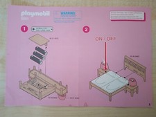 Playmobil Bauanleitung 5331 Puppenhaus Schlafzimmer , A5 , 6 Seiten