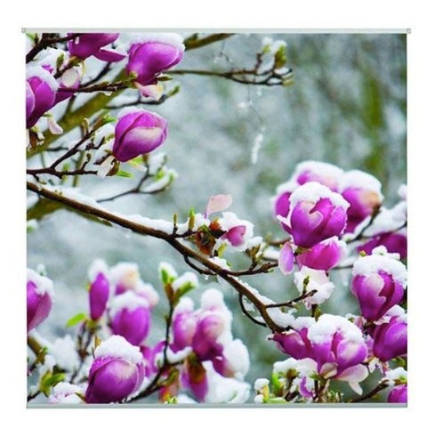 Outdoor textilposter magnolien - outdoor,