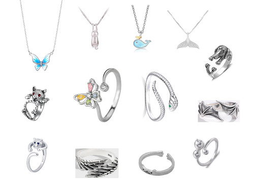 Silber ring halskette s925 - silber,