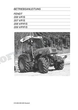 FENDT 206 V/F/S 207 V/F/S 208