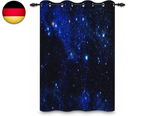 107x160cm galaxy ösenvorhang - 107x160cm, galaxy-Ösenvorhang
