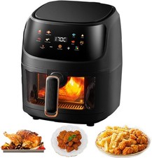 Heißluftfritteuse 8L Backofen Dörrautomat Grill Heissluftfritteuse Air Fryer DE