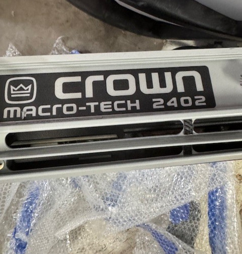 Crown macro tech 2402 power - crown, macro-tech