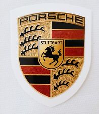 Porsche Wappen Aufkleber Logo Emblem, 6,5cm x 5,5cm, farbig, WAP0130050MCST