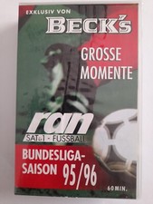 Video VHS Bundesligasaison 95/96 Exklusiv von Becks Grosse Momente ran SAT 1