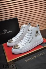 SCARPE BORCHIATE SKULL PHILIP PLEIN SNEAKERS PHILIPP SHOES SCARPA NIETEN SCHWARZ