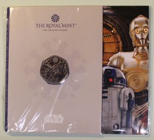Großbritannien 50p Pence 2023 Star Wars: R2-D2 & C-3PO (ku/ni BU) Blister