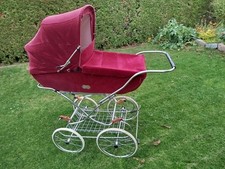 Zekiwa DDR Kinderwagen Favorit Nostalgie Kinderwagen weinrot